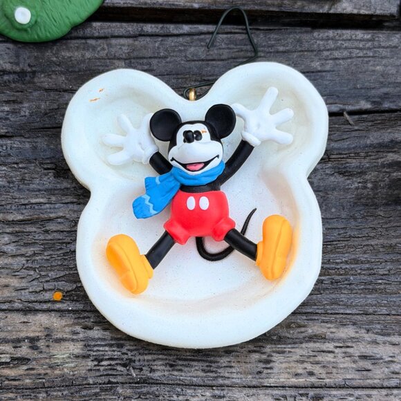 Lot of 4 DISNEY Hallmark MICKEY Mouse Christmas ornaments Golf Graduation Lights - Picture 5 of 16